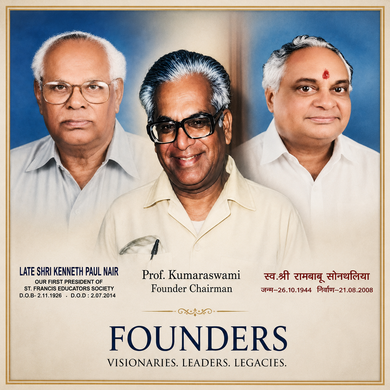 Founders of St. Xavier's Chain of Schools