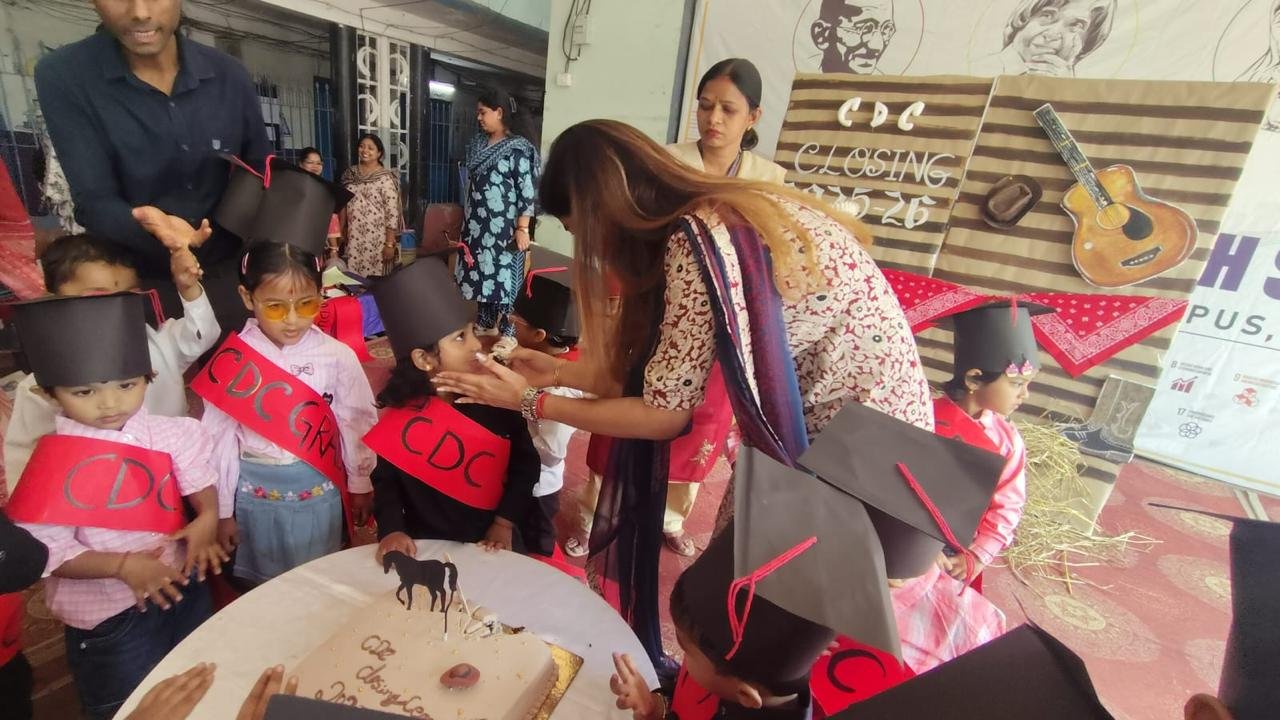 Children engaged in Child Development Centre activity